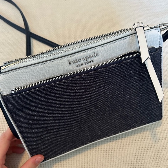 Kate Spade Denim Cross Body Bag - Picture 3 of 4